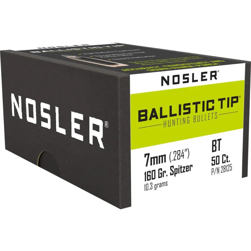 NOSLER 7MM (.284") 160GR BALLISTIC TIP BULLETS 50CT