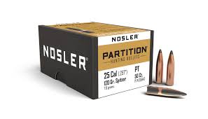 NOSLER 25CAL (.257") 120GR PARTITION BULLETS 50CT