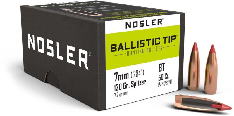 NOSLER 7MM (.284") 120GR BALLISTIC TIP BULLETS 50CT