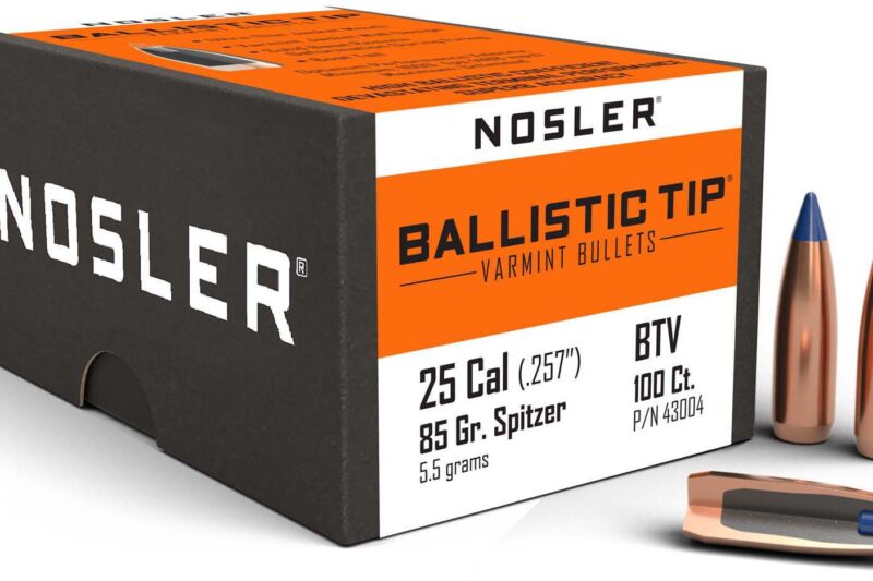 opplanet-nosler-43004-ballistic-tip-varmint-25-caliber-257-85-gr-spitzer-point-100-box-main Nosler 25CAL (.257") 85GR BALLISTIC TIP VARMINT BULLETS 100CT