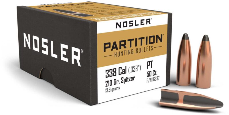 NOLSER 338 (.338") 210GR PARTITION BULLETS 50CT