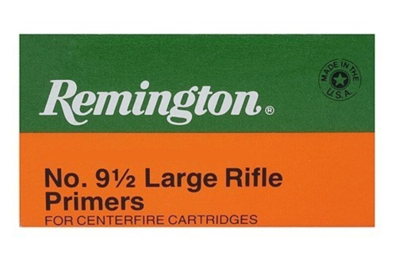 REMINGTON NO. 9-1/2 LARGE RIFLE PRIMERS 100CT