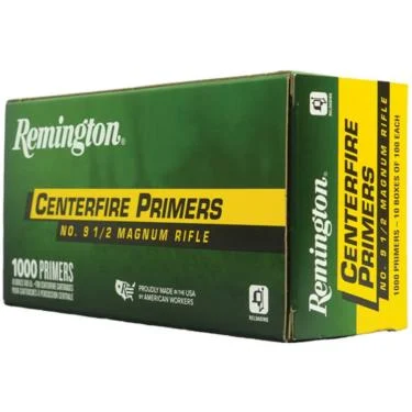 REMINGTON NO. 9-1/2 LARGE RIFLE MAGNUM PRIMERS 1000CT