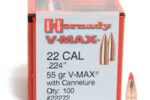 HORNADY 22CAL (.224") 55GR V-MAX BULLETS 100CT