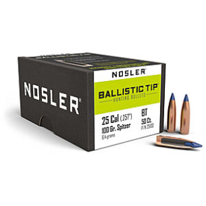 NOSLER 25CAL (.257") 100GR BALLISTIC TIP BULLETS 50CT