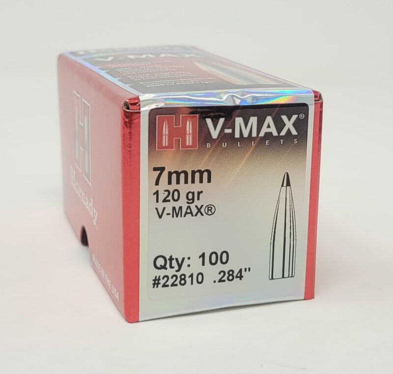 HORNADY 7MM (.284") 120GR V-MAX BULLETS 100CT