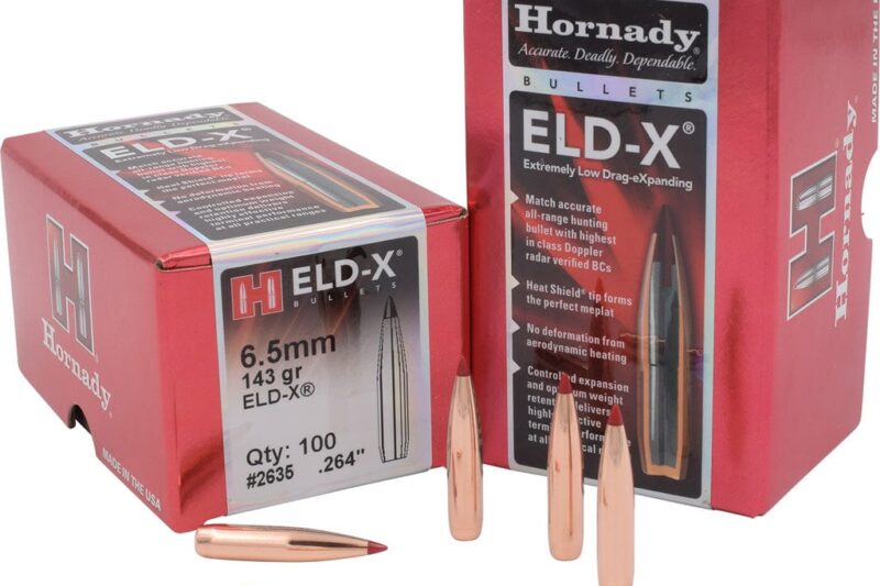 HORNADY 6.5MM (.264") 143GR ELD-X BULLETS 100CT