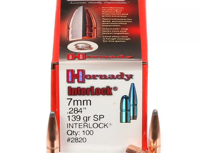 2820 HORNADY 7MM (.284") 139GR SP BULLETS 100CT