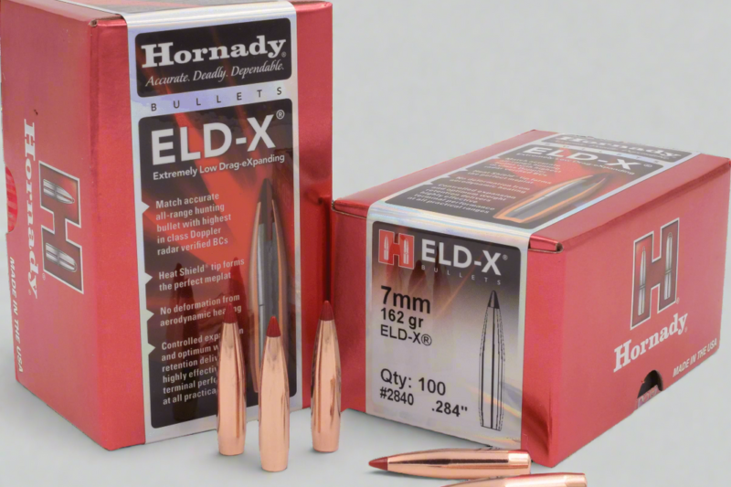 2840 HORNADY 7MM (.284") 162GR ELD-X BULLETS 100CT