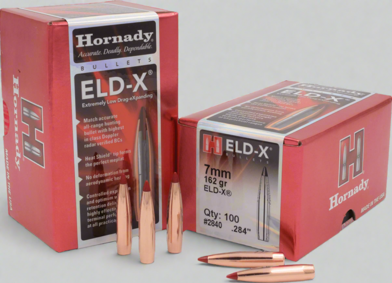 HORNADY 7MM (.284") 162GR ELD-X BULLETS 100CT