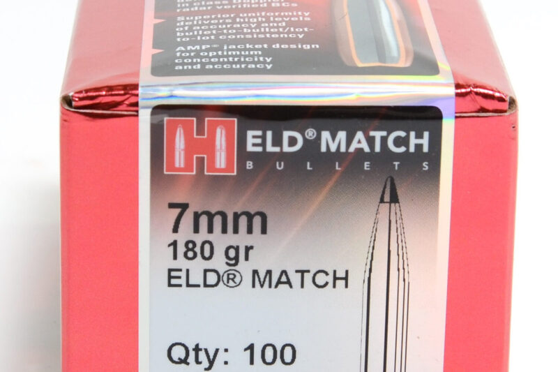 HORNADY 7MM (.284") 180GR ELD MATCH BULLETS 100CT