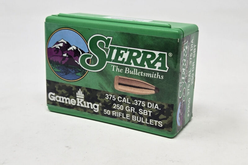 SIERRA 375 (.375") 250GR SBT GAMEKING BULLETS 50CT