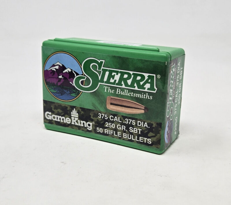 SIERRA 375 (.375") 250GR SBT GAMEKING BULLETS 50CT