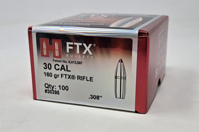 30395 HORNADY 30CAL (.308") 160GR FTX (30-30) BULLETS 100CT