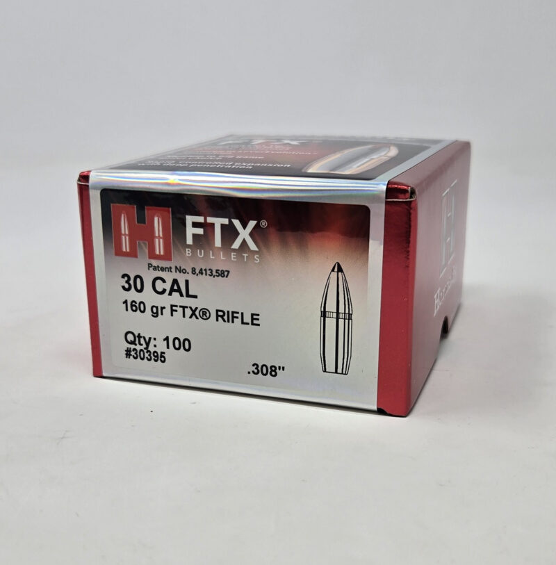 HORNADY 30CAL (.308") 160GR FTX (30-30) BULLETS 100CT