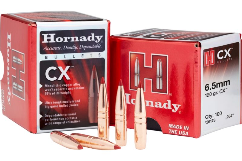 304704 HORNADY 30CAL (.308") 165GR CX BULLETS 50CT