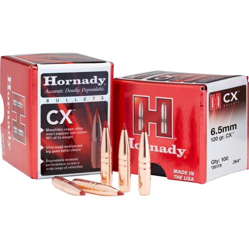 HORNADY 30CAL (.308") 165GR CX BULLETS 50CT