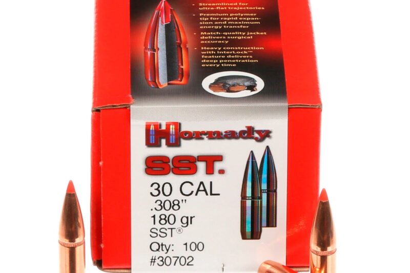 HORNADY 30CAL (.308") 180GR SST BULLETS 100CT
