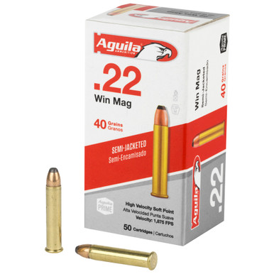 AGUILA SILVER EAGLE 22 MAG 40GR 1875FPS AMMO 50RDS AGUILA SILVER EAGLE 22 MAG 40GR 1875FPS AMMO 50RDS