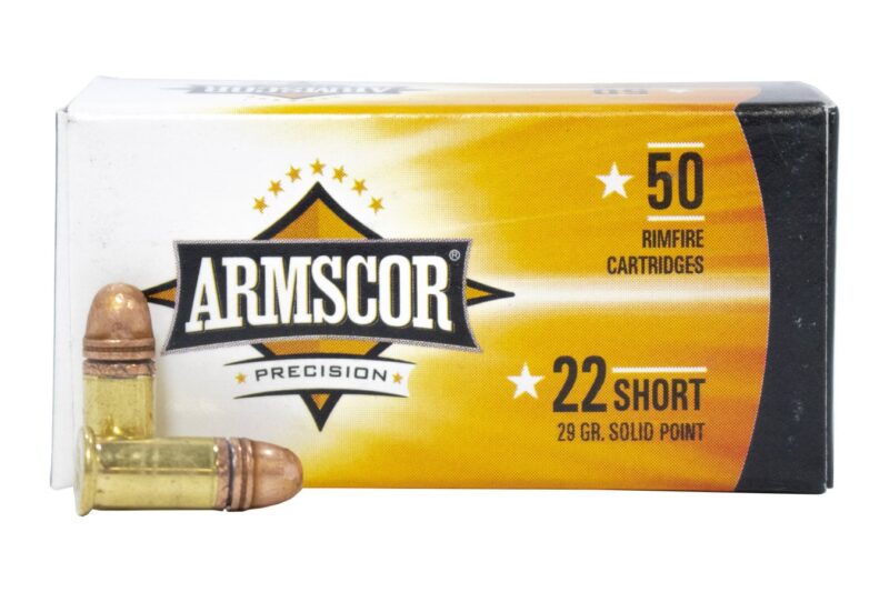 ARMSCOR 22 SHORT 29GR CP AMMO 50RDS