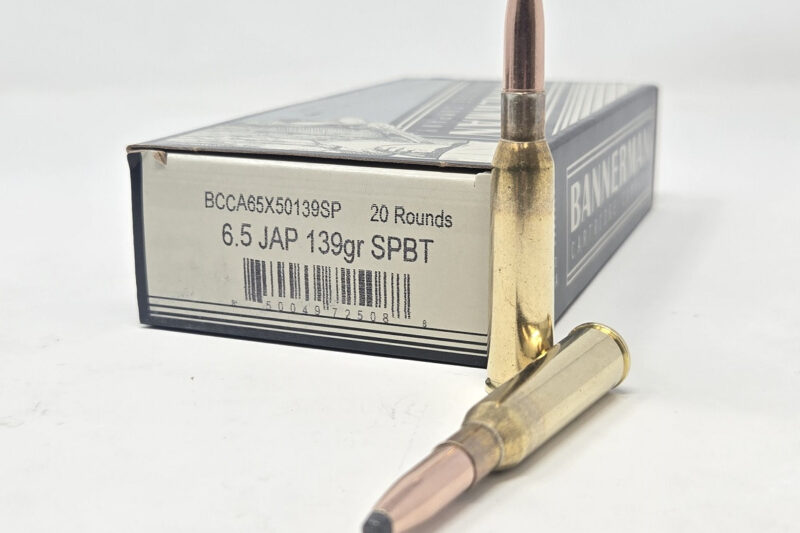 BANNERMAN 6.5 JAP 139GR SPBT AMMO 20RDS