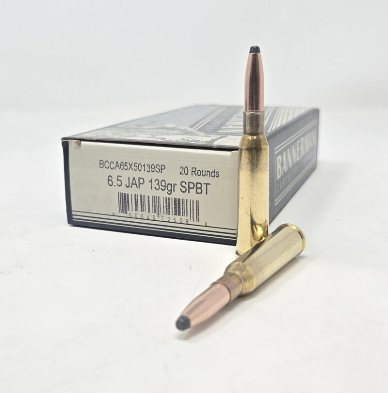 BANNERMAN 6.5 JAP 139GR SPBT AMMO 20RDS