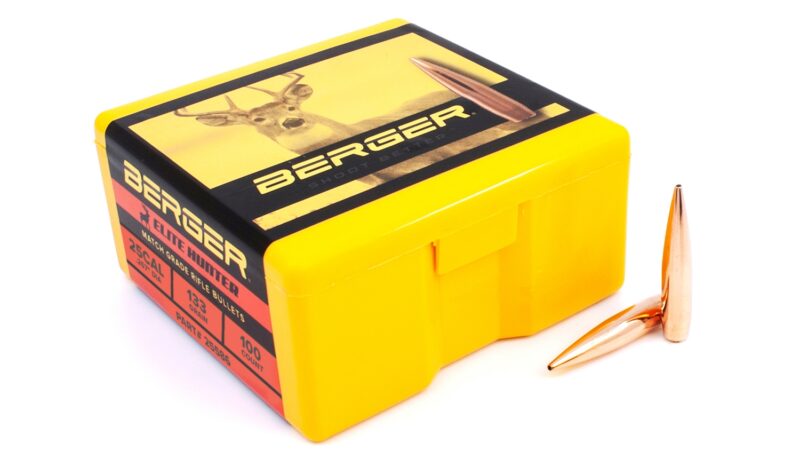 BERGER 25CAL (.257") 133GR HPBT BULLETS 100CT