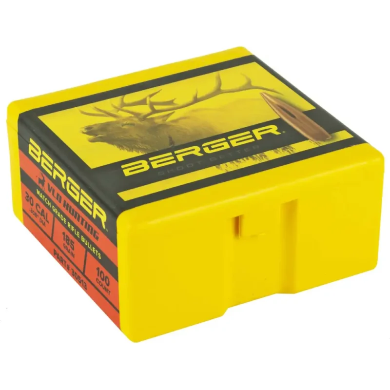 BERGER 30CAL (.308") 185GR HPBT VLD-HUNTER BULLETS 100CT