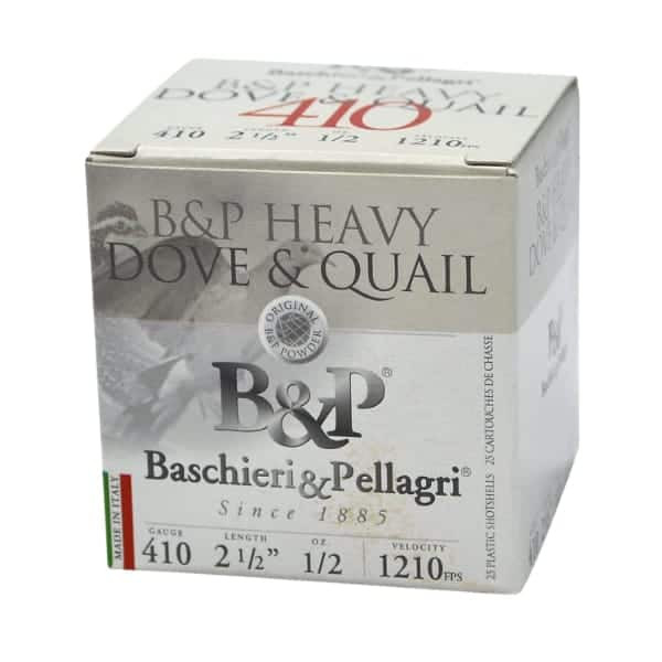 B&P 410 BORE 1/2OZ 1210FPS 2-1/2" #7.5 AMMO 25RDS