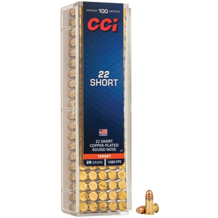 CCI 22 SHORT 29GR 1080FPS AMMO 100RDS
