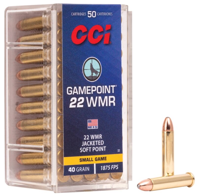 CCI GAME-POINT 22 MAG 40GR 1875FPS AMMO 50RDS