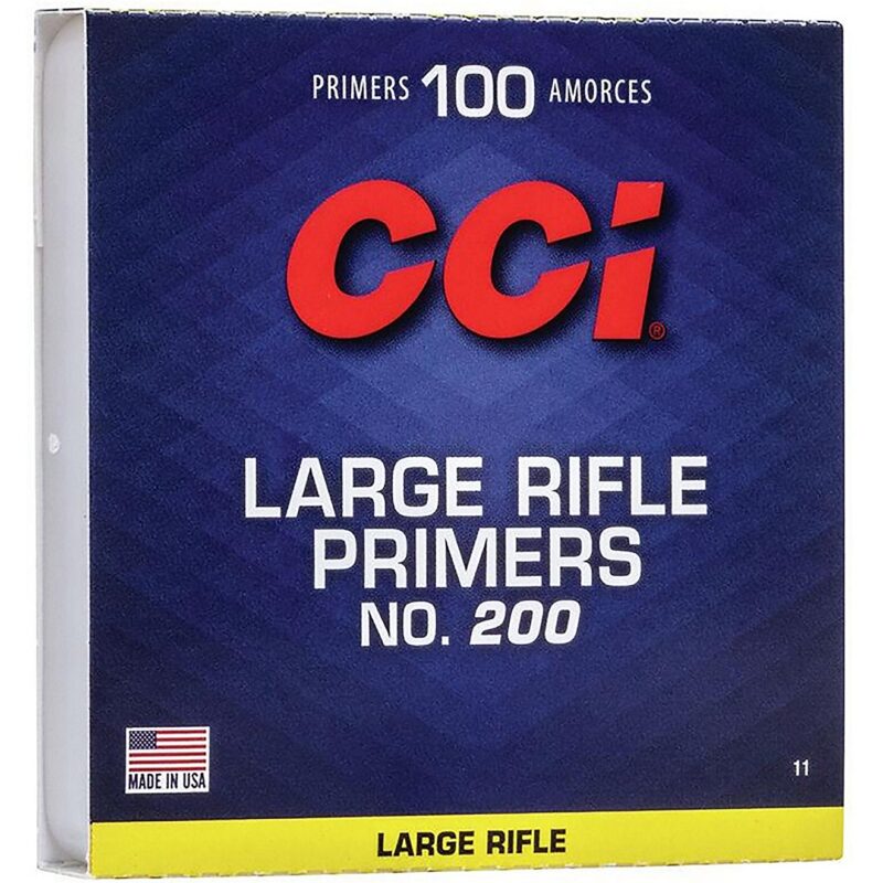 CCI NO.200 LARGE RIFLE PRIMERS 100CT