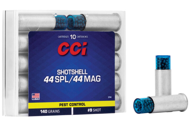 CCI SHOTSHELL PEST CONTROL 44 SPL:MAG 140GR #9 SHOT 10RDS CCI SHOTSHELL PEST CONTROL 44 SPL/MAG 140GR #9 SHOT 10RDS