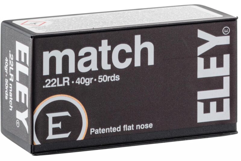 ELEY MATCH 22LR 40GR AMMO 50RDS ELEY MATCH 22LR 40GR AMMO 50RDS
