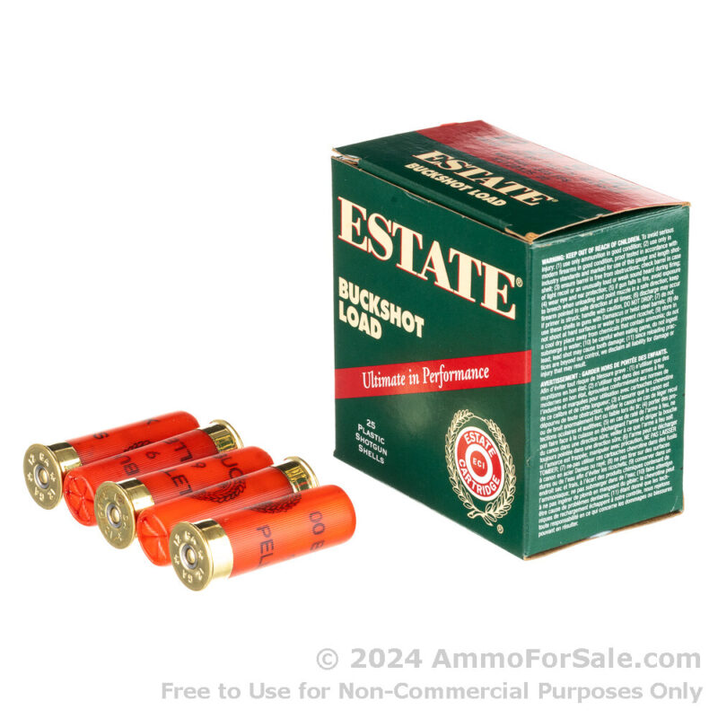 ESTATE SUPPER SPORT 12GA 2-3/4" 1OZ #8 AMMO 25RDS
