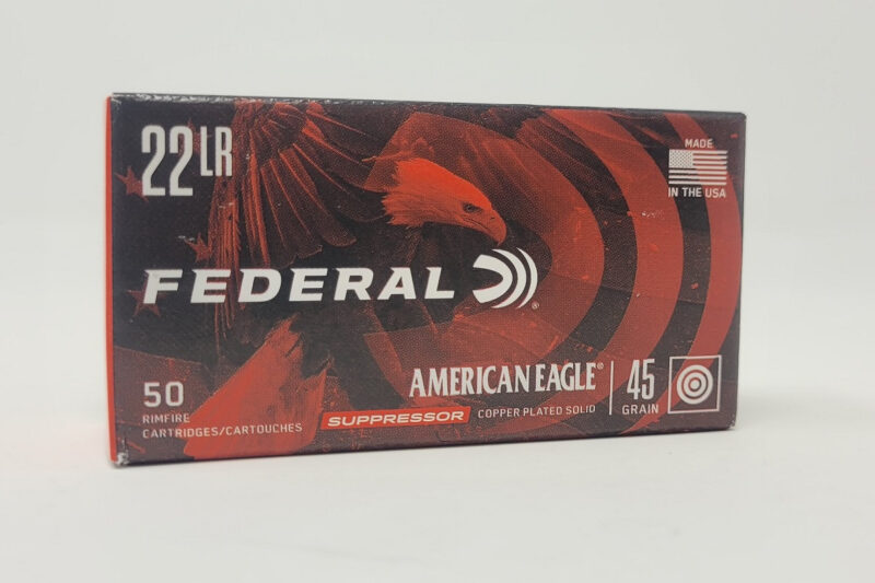FEDERAL AMERICAN EAGLE 22LR 45GR CPRN AMMO 50RDS FEDERAL AMERICAN EAGLE 22LR 45GR CPRN AMMO 50RDS