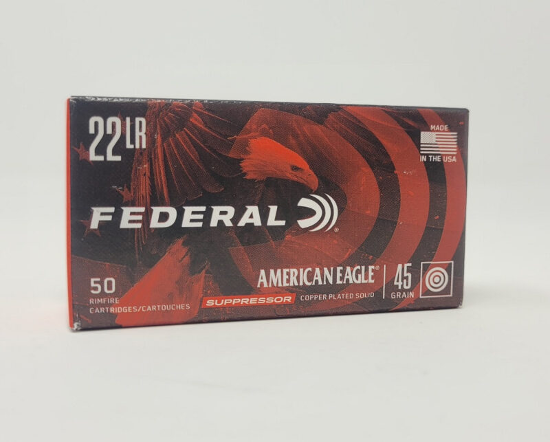 FEDERAL AMERICAN EAGLE 22LR 45GR CPRN AMMO 50RDS