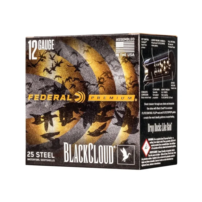 FEDERAL BLACK CLOUD 12GA 3.5" 1500FPS #4 AMMO 25RDS