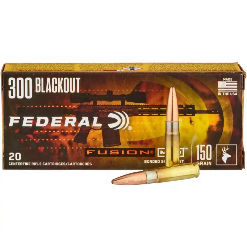 FEDERAL FUSION 300 BLACKOUT 150GR AMMO 20RDS