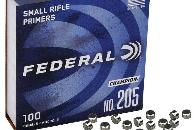FEDERAL NO.205M SMALL RIFLE MATCH PRIMERS 100CT