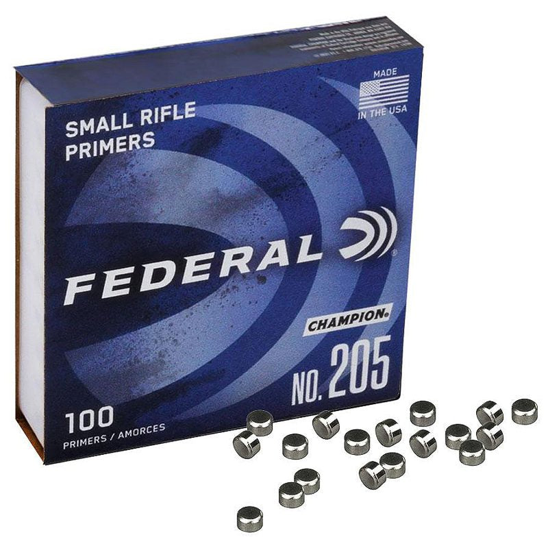 FEDERAL NO.205M SMALL RIFLE MATCH PRIMERS 100CT
