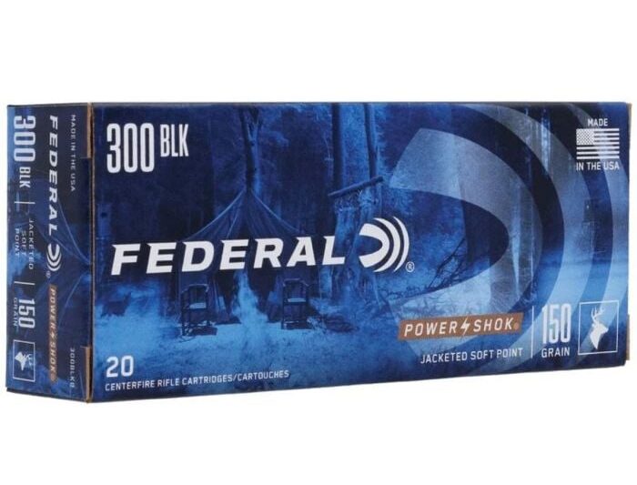 FEDERAL POWER SHOK 300 BLACKOUT 150GR JSP AMMO 20RDS FEDERAL POWER SHOK 300 BLACKOUT 150GR JSP AMMO 20RDS