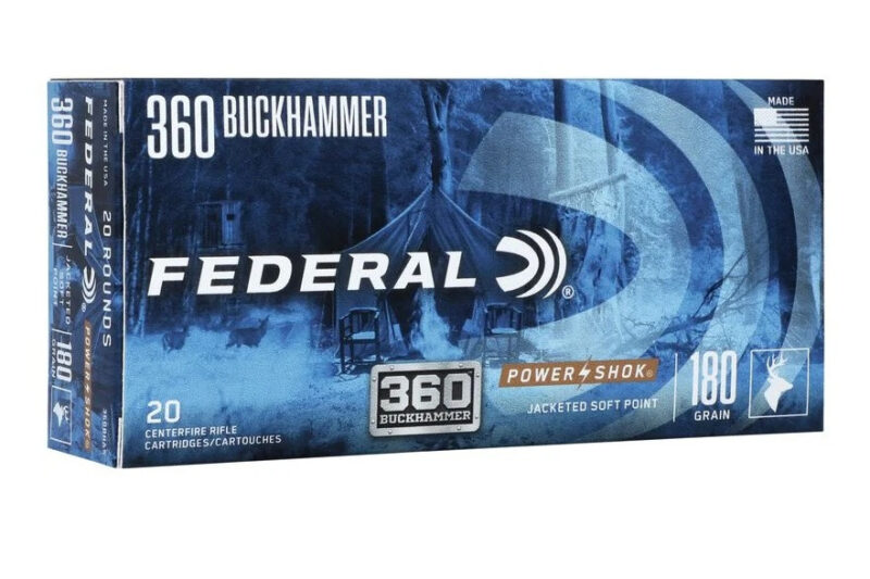 FEDERAL POWER SHOK 360 BUCKHAMMER 180GR SP AMMO 20RDS
