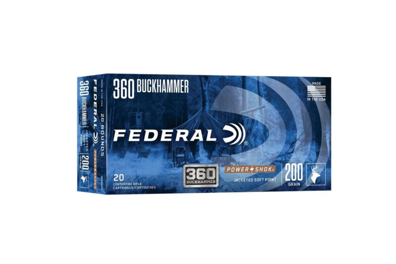 FEDERAL POWER SHOK 360 BUCKHAMMER 200GR SP AMMO 20RDS