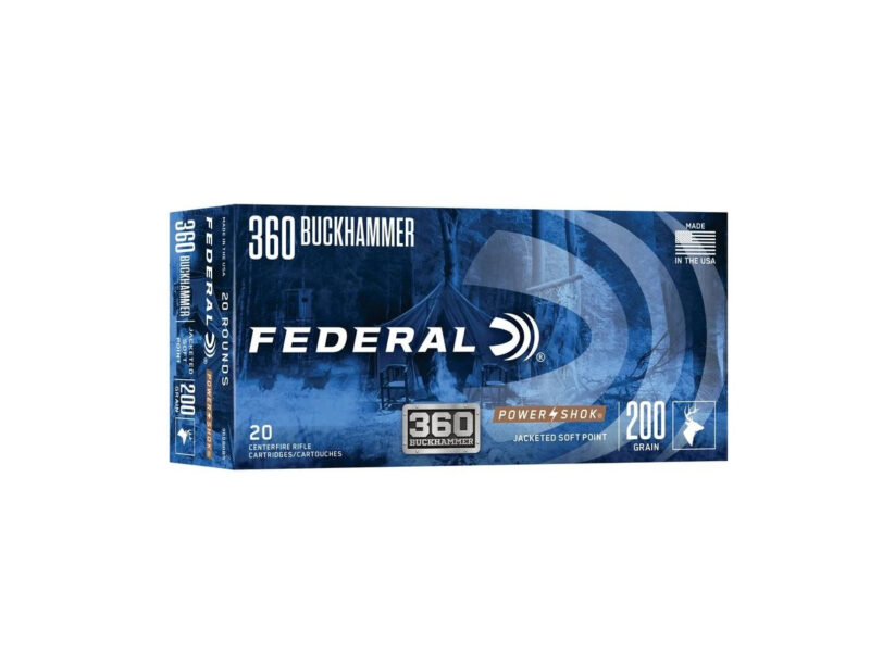FEDERAL POWER SHOK 360 BUCKHAMMER 200GR SP AMMO 20RDS