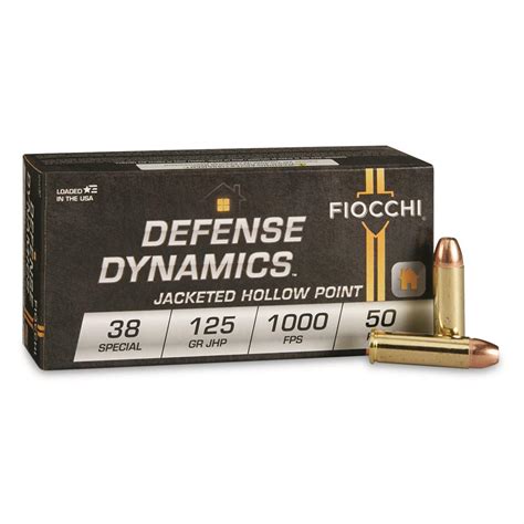 FIOCCHI 38 SPECIAL 125GR JHP 50RD