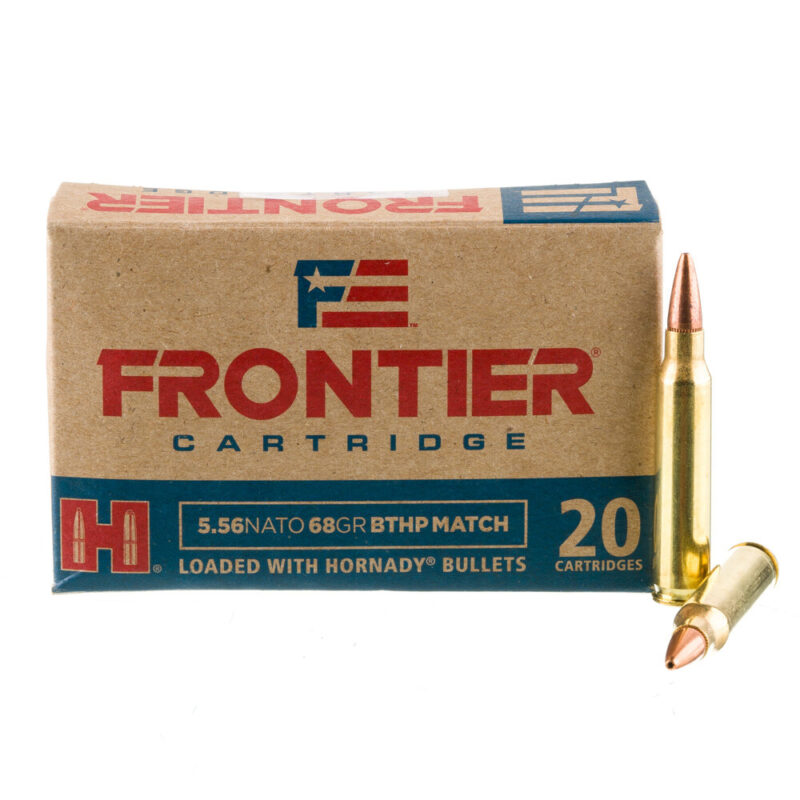FRONTIER 5.56 NATO 68GR BTHP AMMO 20RDS