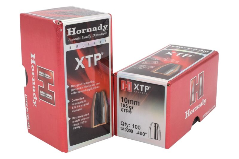 HORNADY 10MM (.400″) 155GR XTP BULLETS 100CT HORNADY 10MM (.400") 155GR XTP BULLETS 100CT