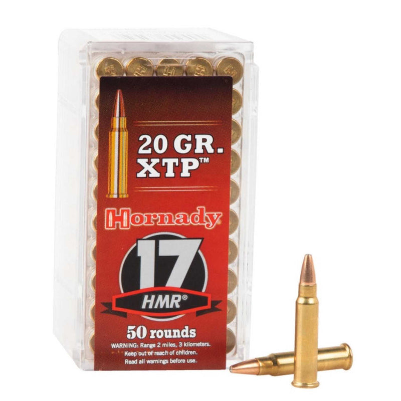 HORNADY 17 HMR 20GR XTP AMMO 50RDS