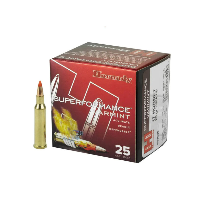 HORNADY 17 HORNET 20GR VMAX SF AMMO 25RDS